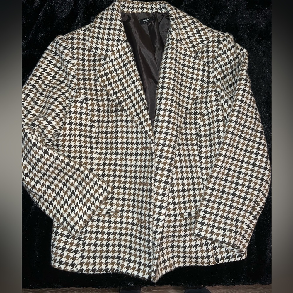 checked blazer